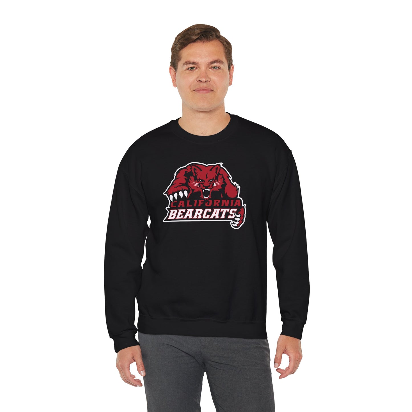 05-001 California Bearcats Unisex Heavy Blend™ Crewneck Sweatshirt (Black)