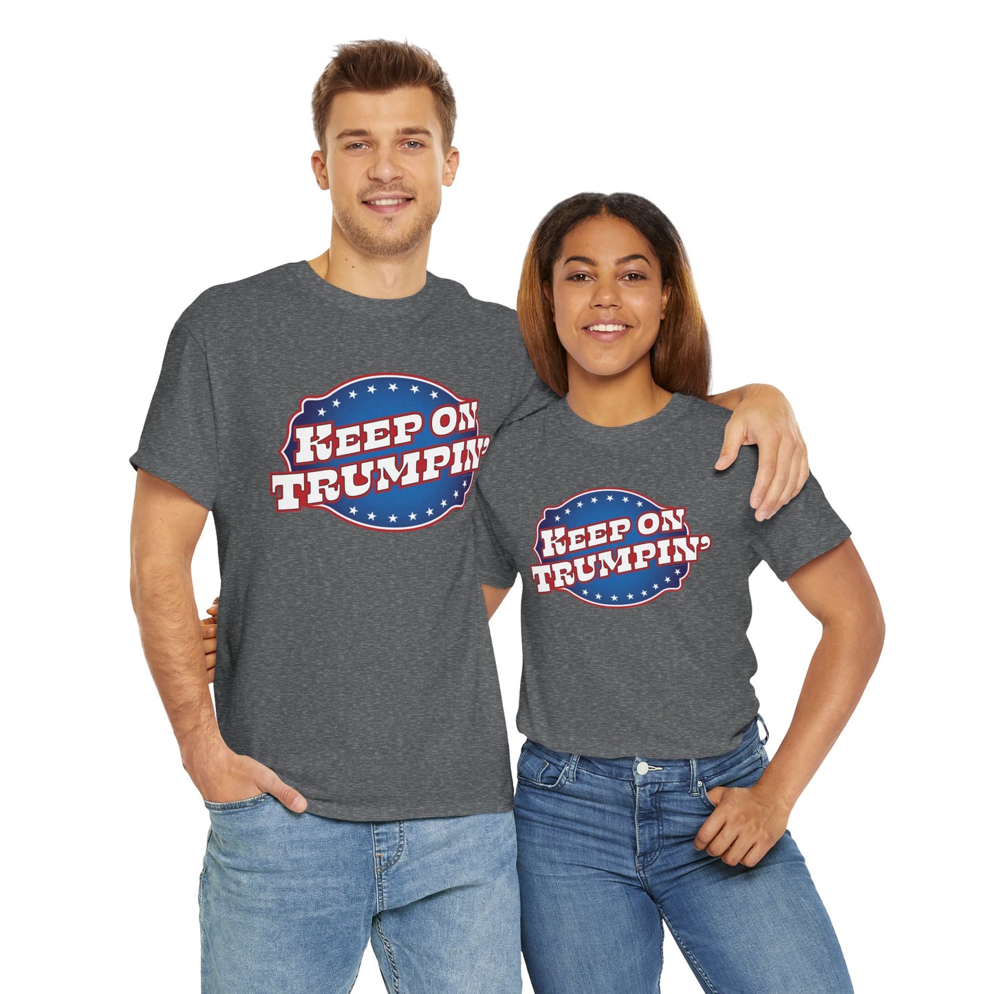 01-001 Keep on Trumpin' Red, White & Blue – Unisex Heavy Cotton Tee