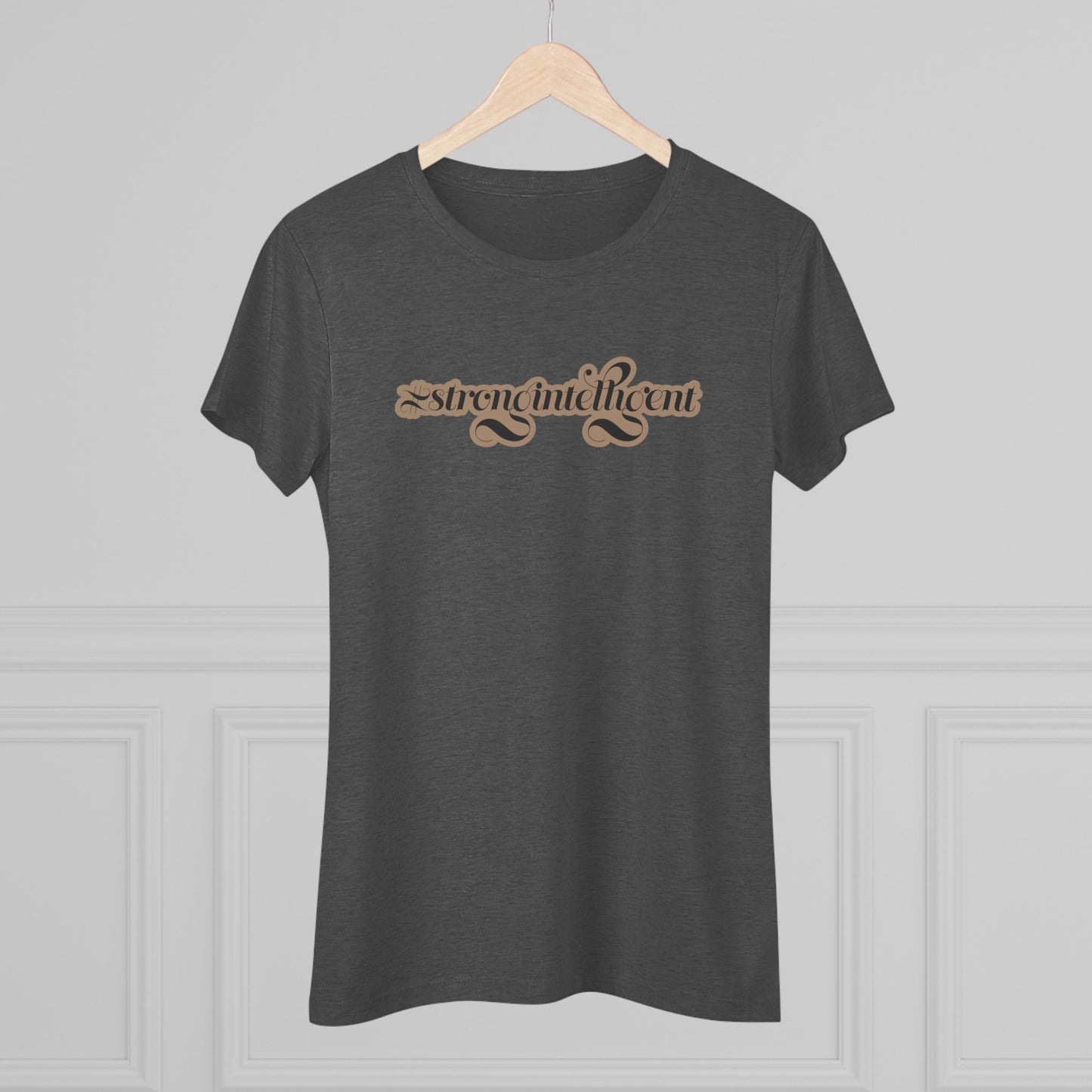 02-007 #StrongIntelligent – Women's Triblend Tee