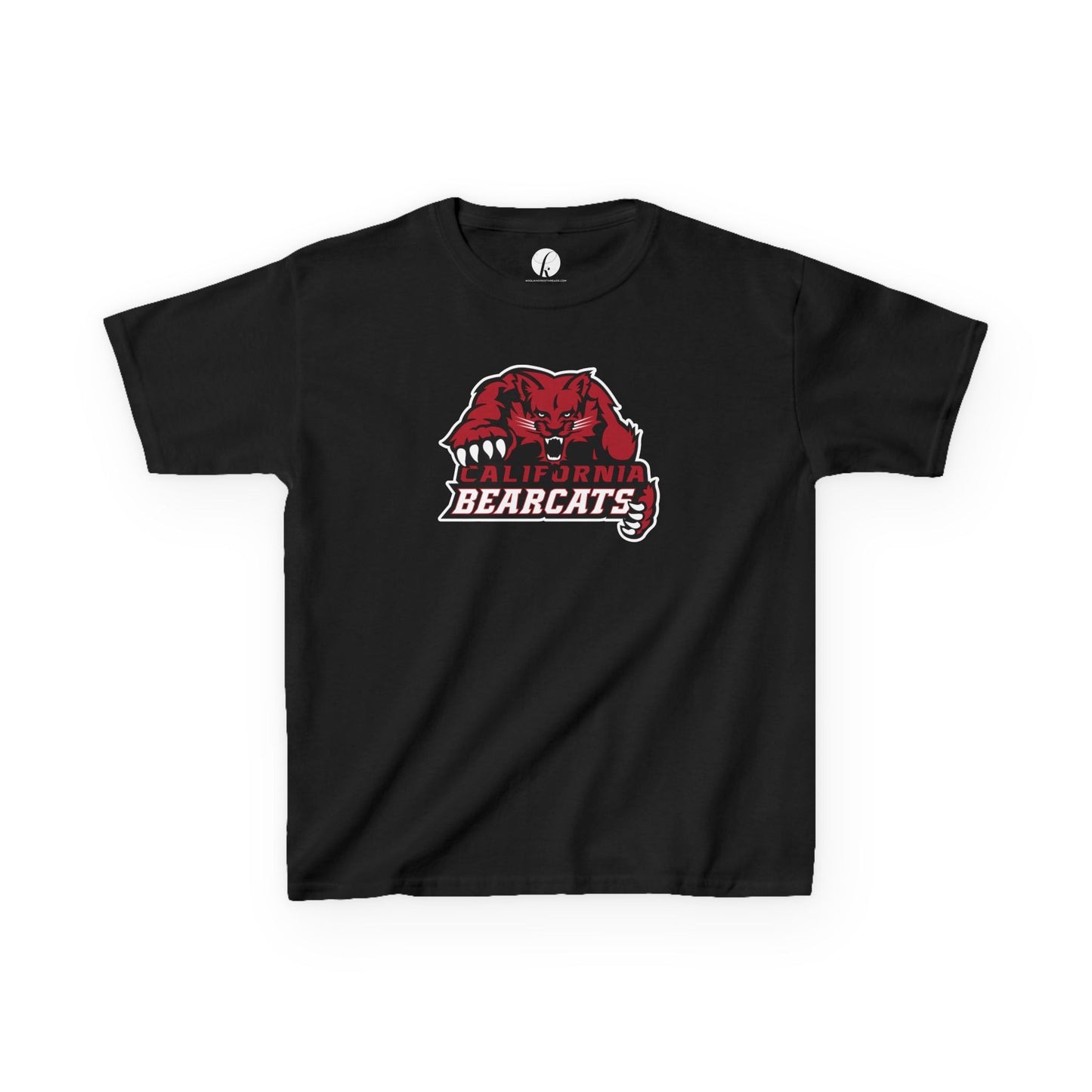 05-020 California Bearcats Dynamic Logo Kids Heavy Cotton™ Tee (Black)