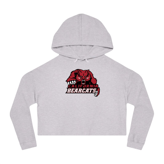 05-018 California Bearcats Dynamic Logo Women’s Cropped Hooded Sweatshirt