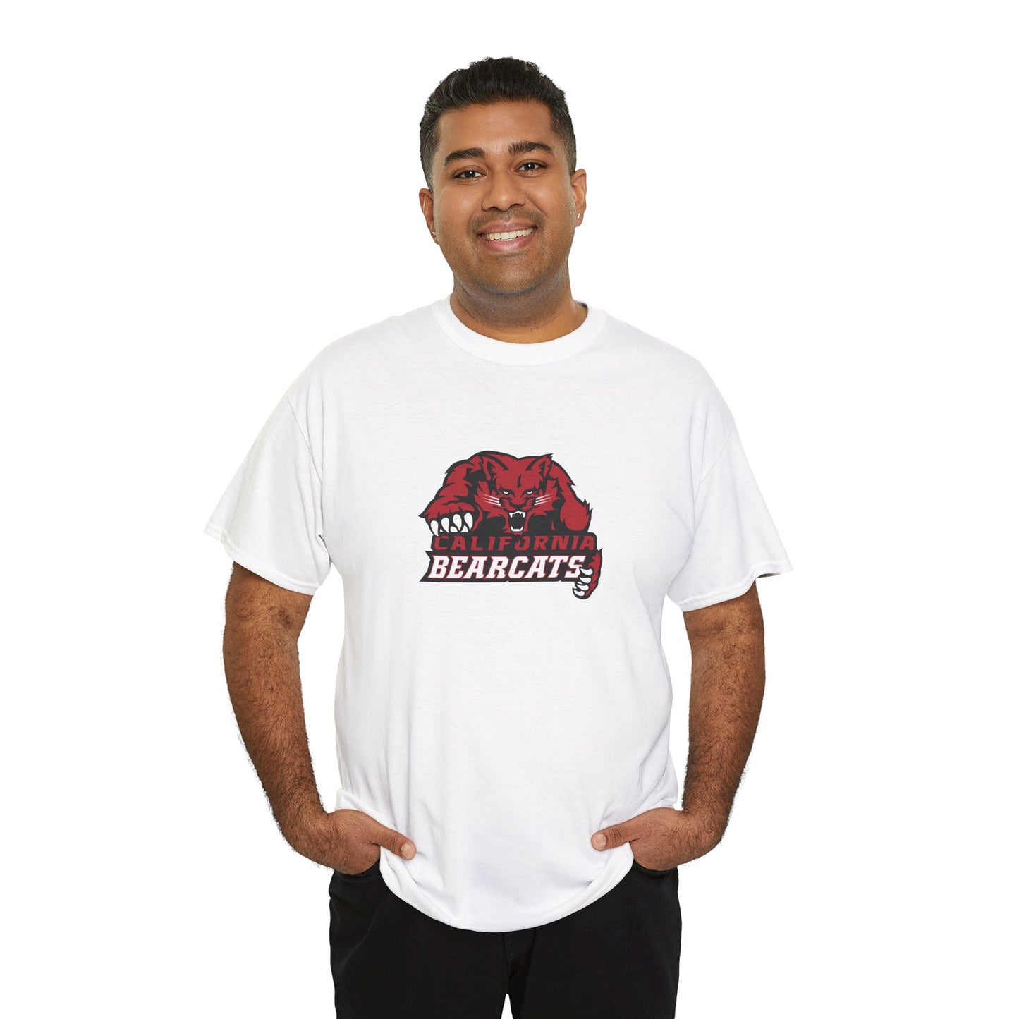 05-010 California Bearcats Unisex Heavy Cotton Tee (White)