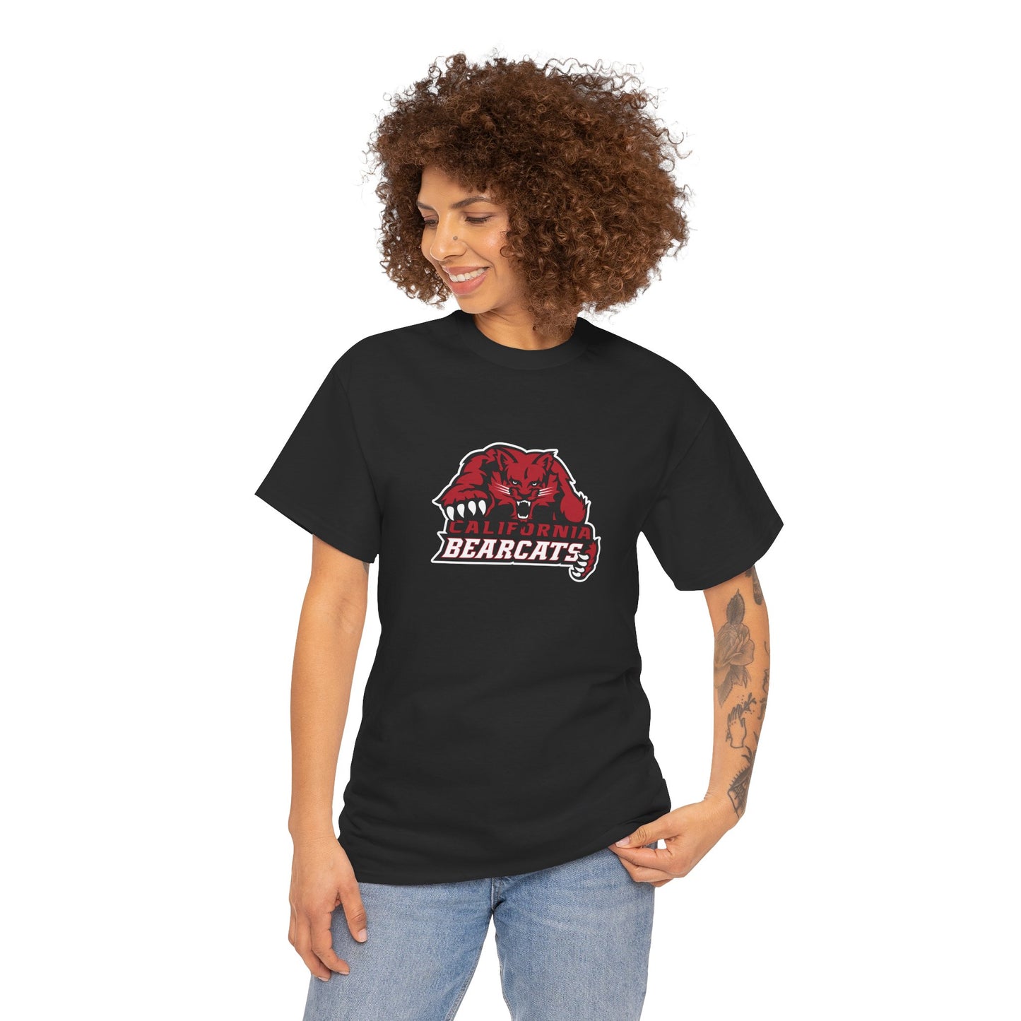 05-009 California Bearcats Unisex Heavy Cotton Tee (Black)