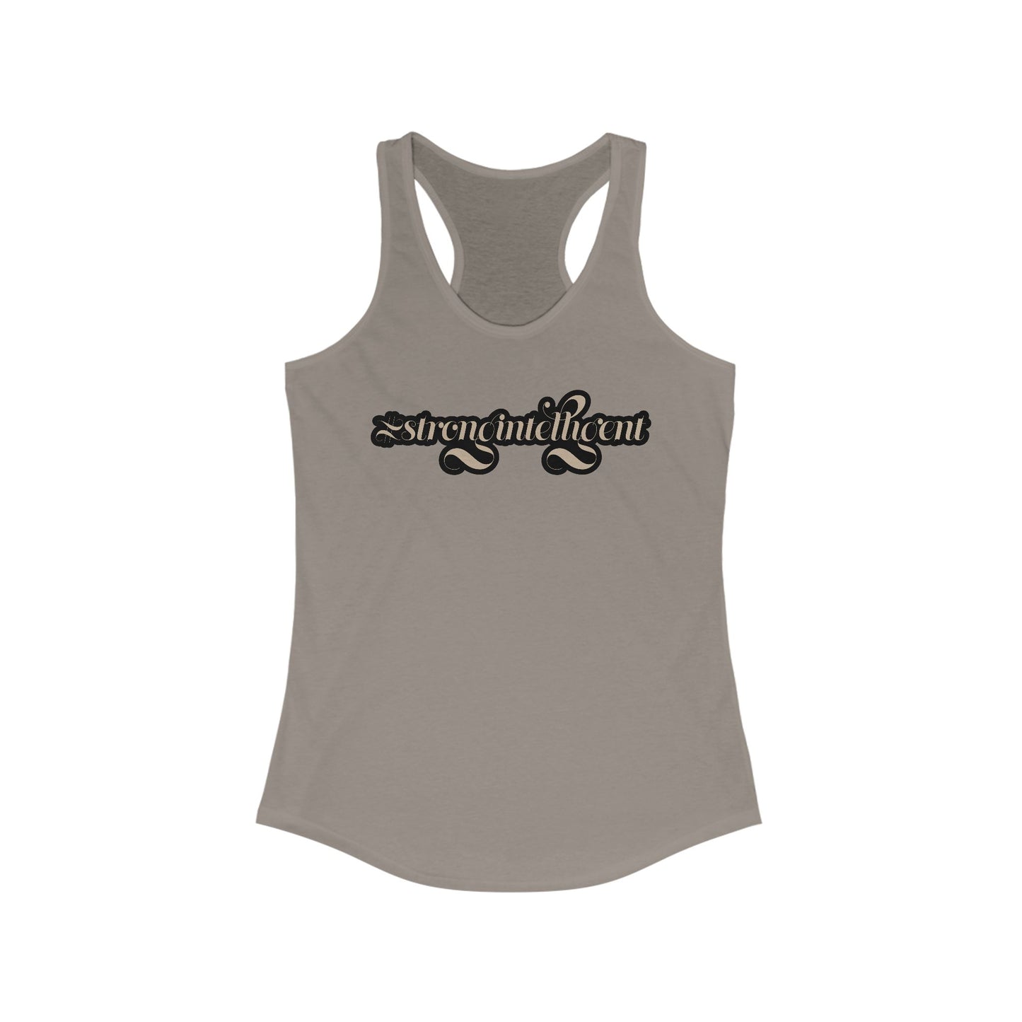 02-013 #StrongIntelligent – Women's Ideal Racerback Tank