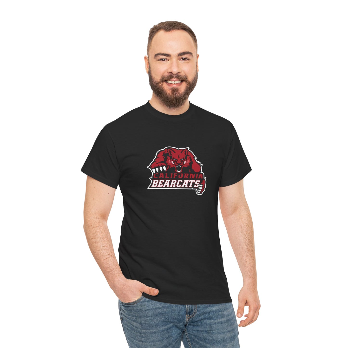 05-009 California Bearcats Unisex Heavy Cotton Tee (Black)