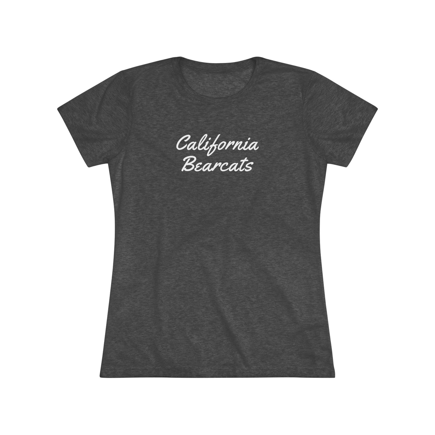 05-011 California Bearcats Script Logo Women's Triblend Tee (Black)