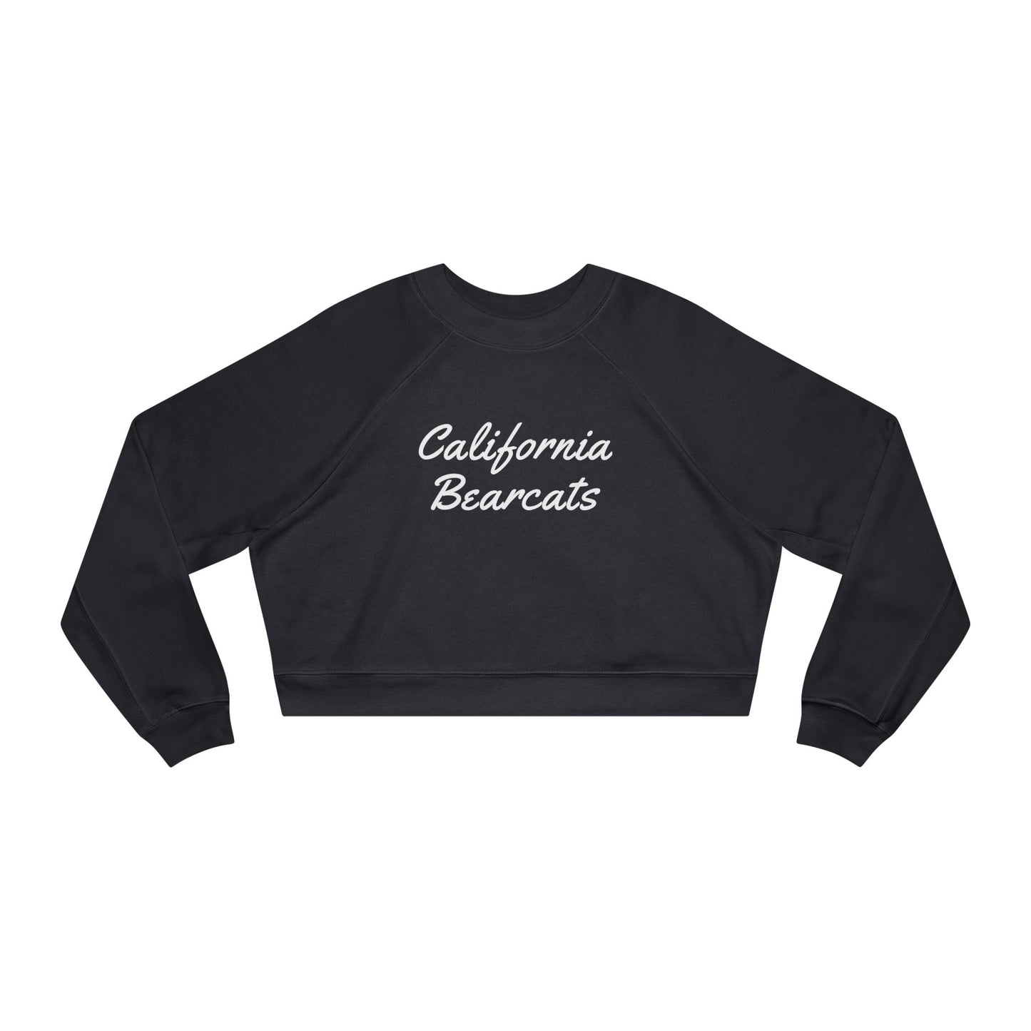 05-017 California Bearcats Script Logo Women's Cropped Fleece Pullover