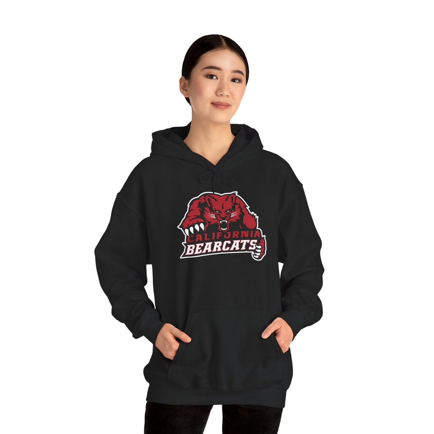 05-019 California Bearcats Dynamic Logo Unisex Heavy Blend™ Hooded Sweatshirt (Black)