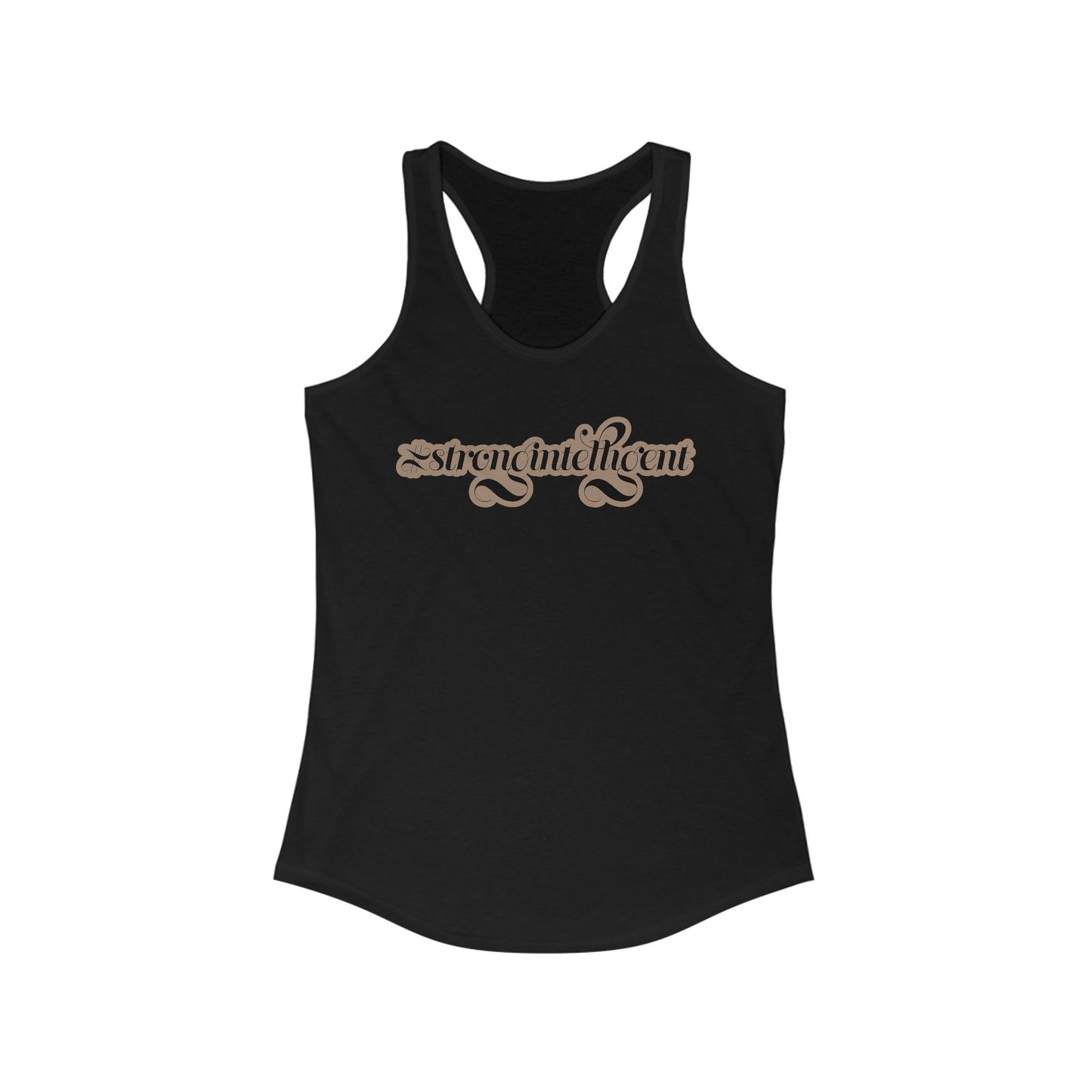 02-013 #StrongIntelligent – Women's Ideal Racerback Tank