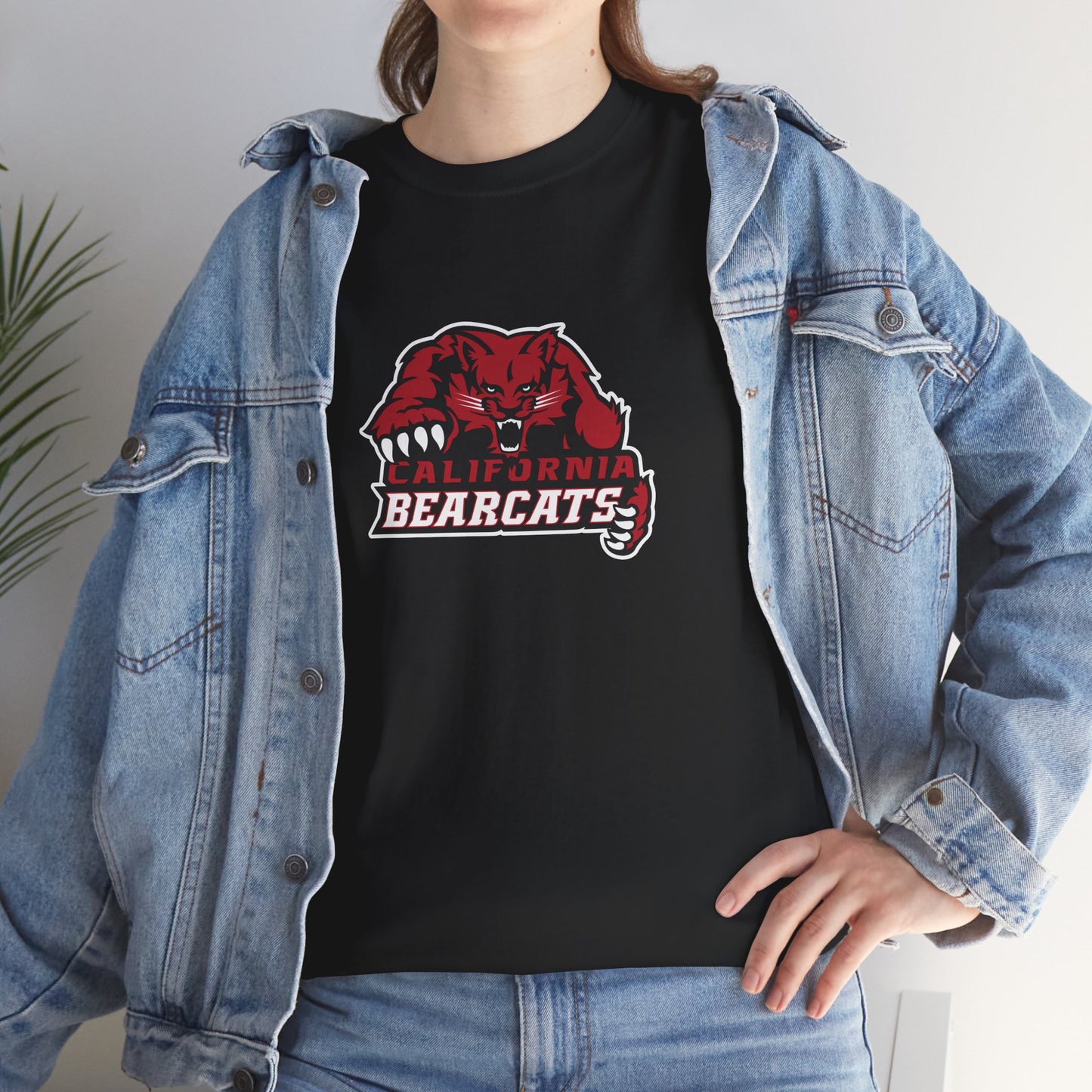 05-009 California Bearcats Unisex Heavy Cotton Tee (Black)