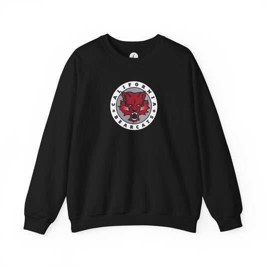 05-014 California Bearcats Round Logo Unisex Heavy Blend™ Crewneck Sweatshirt (Black)