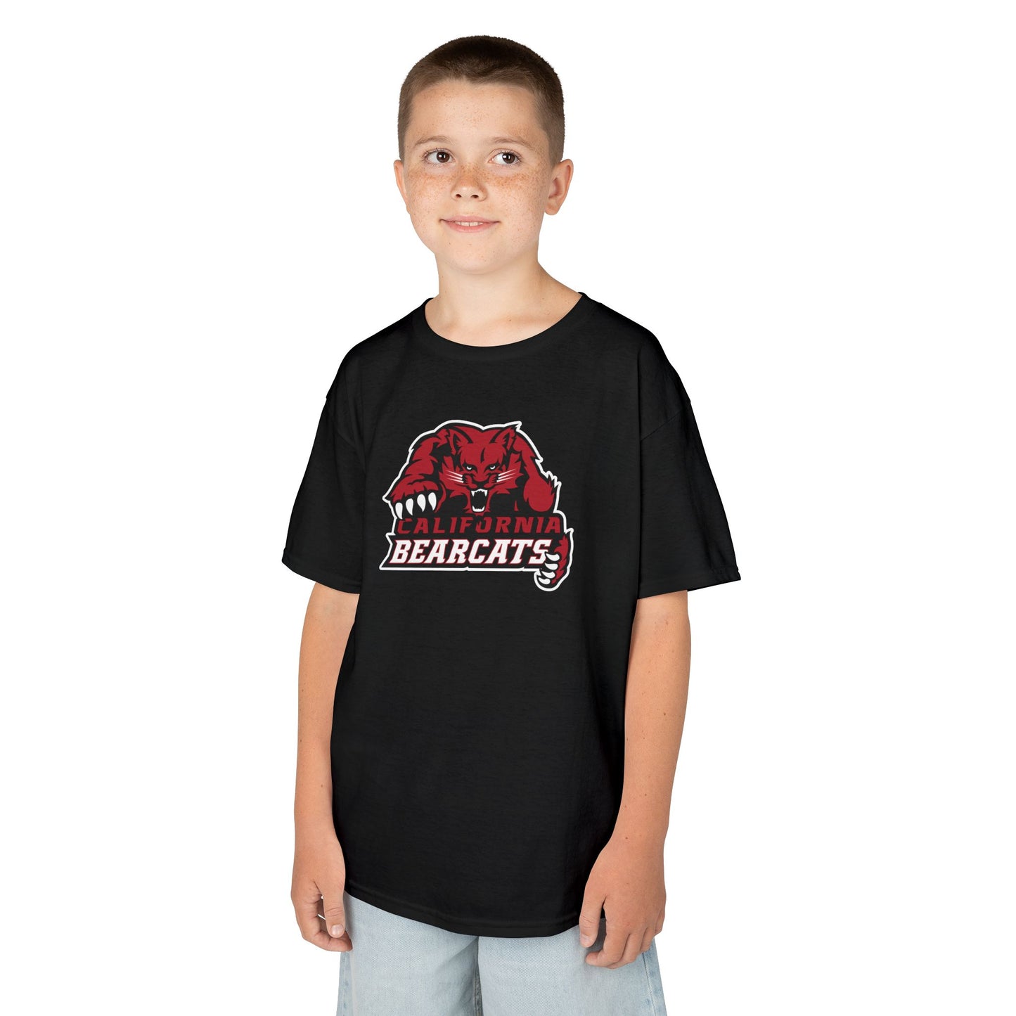 05-020 California Bearcats Dynamic Logo Kids Heavy Cotton™ Tee (Black)