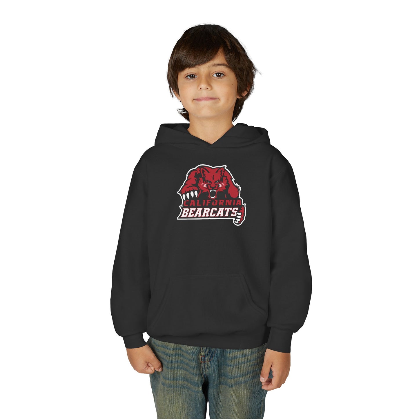 05-021 California Bearcats Dynamic Logo Youth Heavy Blend Hooded Sweatshirt (Black)