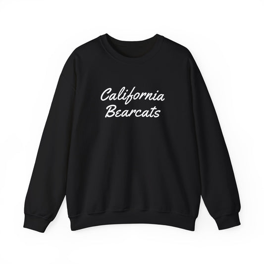 05-003 California Bearcats Script Logo Unisex Heavy Blend™ Crewneck Sweatshirt (Black)