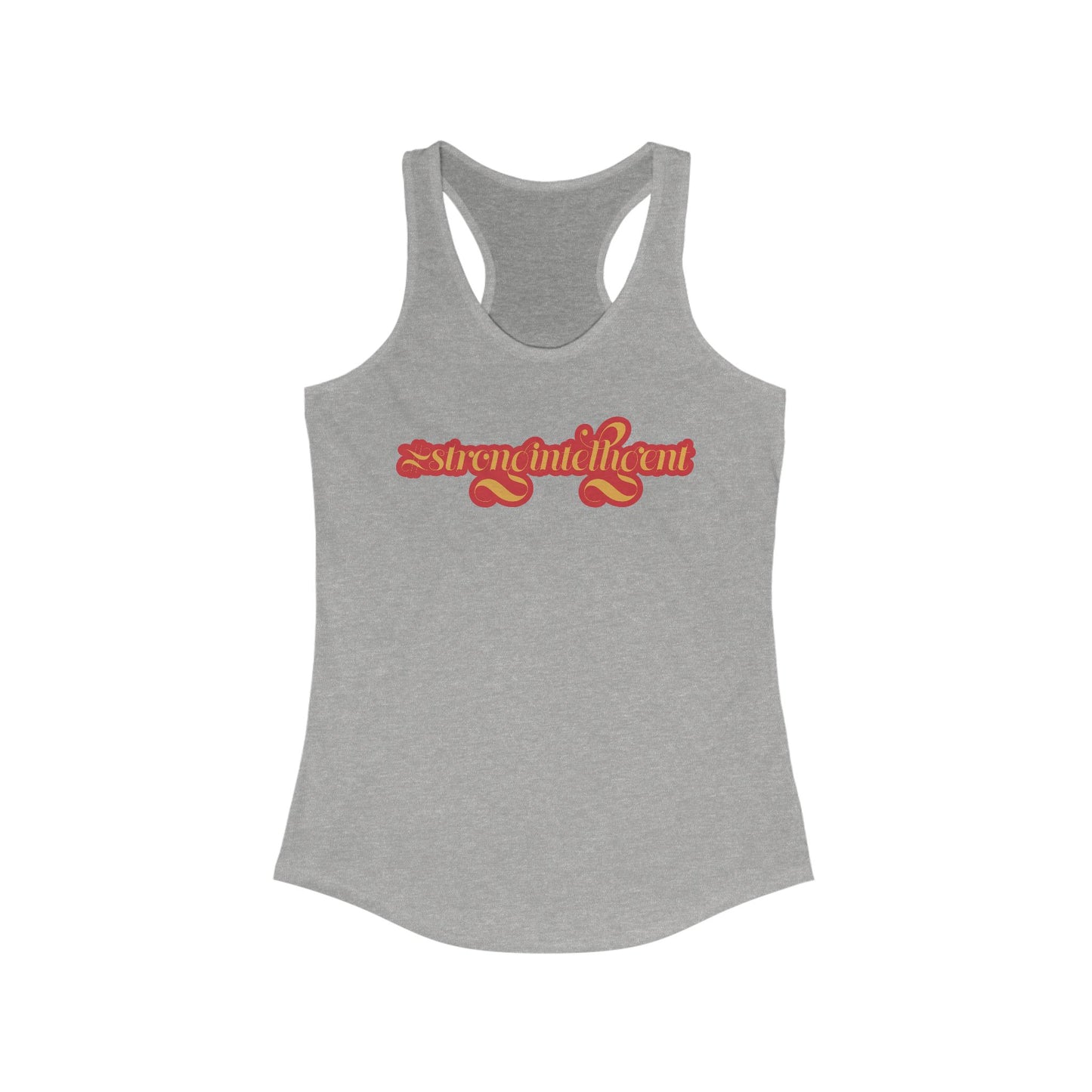 02-013 #StrongIntelligent – Women's Ideal Racerback Tank