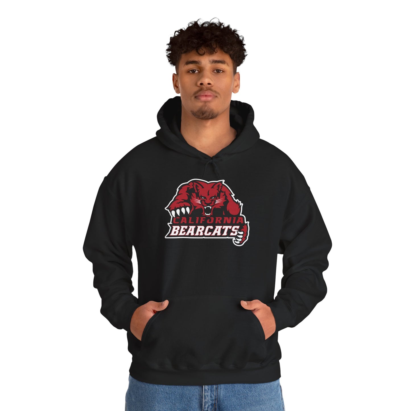 05-019 California Bearcats Dynamic Logo Unisex Heavy Blend™ Hooded Sweatshirt (Black)