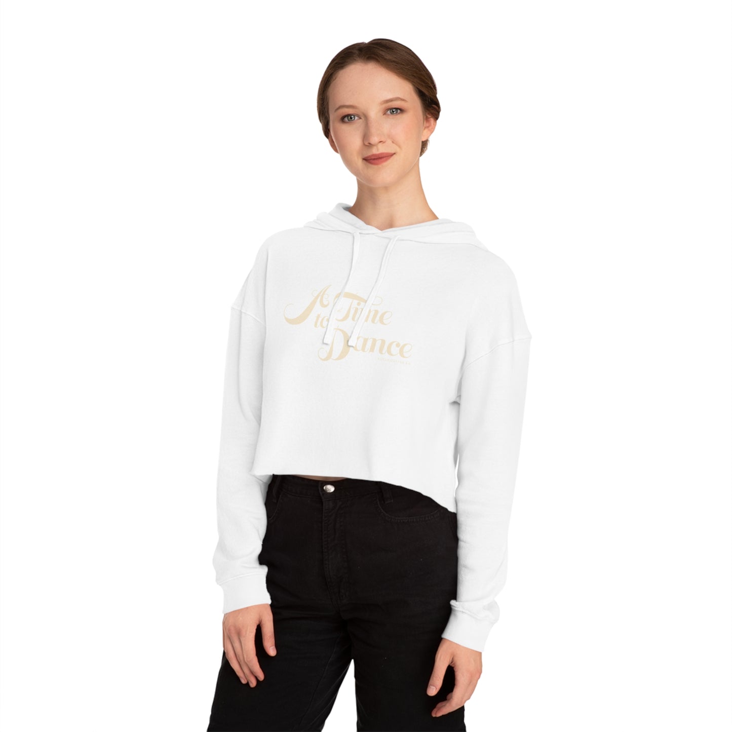 02-016 A Time to Dance Women’s Cropped Hooded Sweatshirt