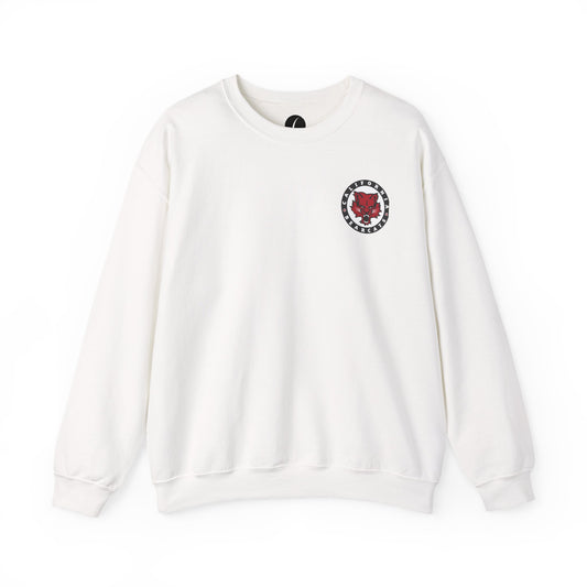 05-016 California Bearcats Pocket Logo Unisex Heavy Blend™ Crewneck Sweatshirt (White)