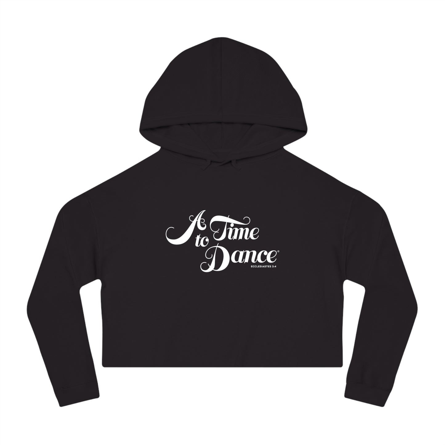02-016 A Time to Dance Women’s Cropped Hooded Sweatshirt